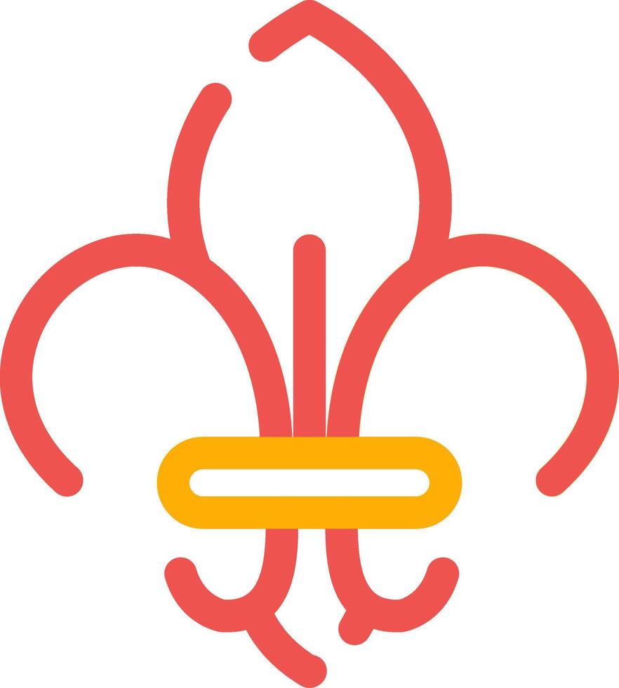 Fleur De Lis Creative Icon Design vector