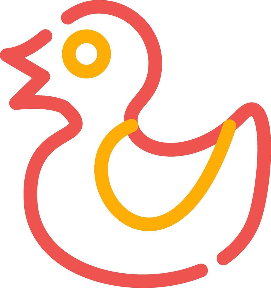 Rubber Duck Creative Icon Design vector