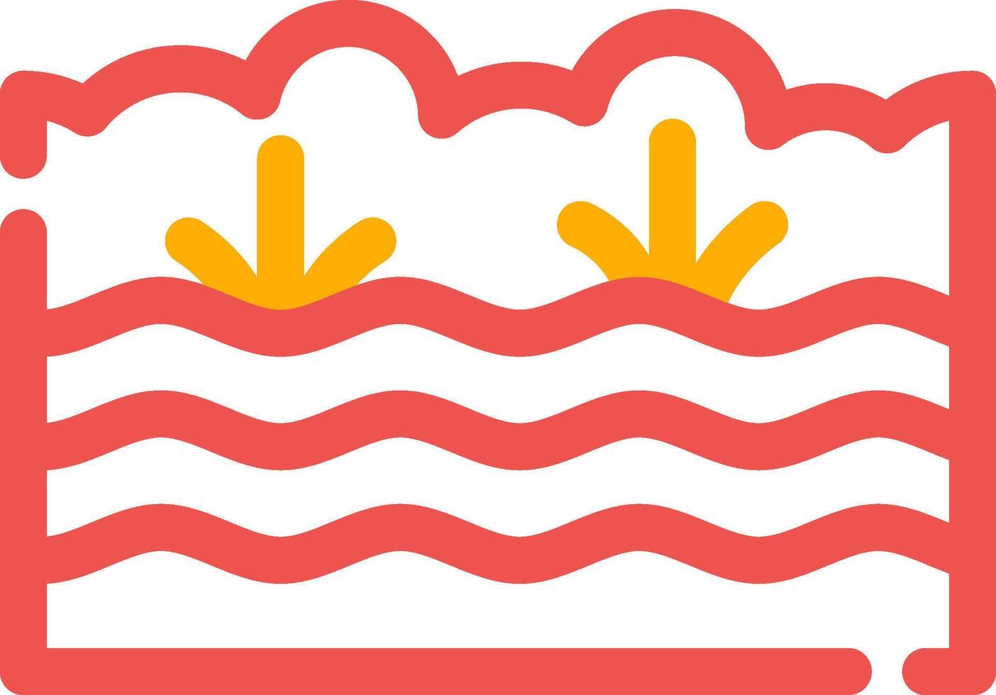 Swamp Creative Icon Design vector