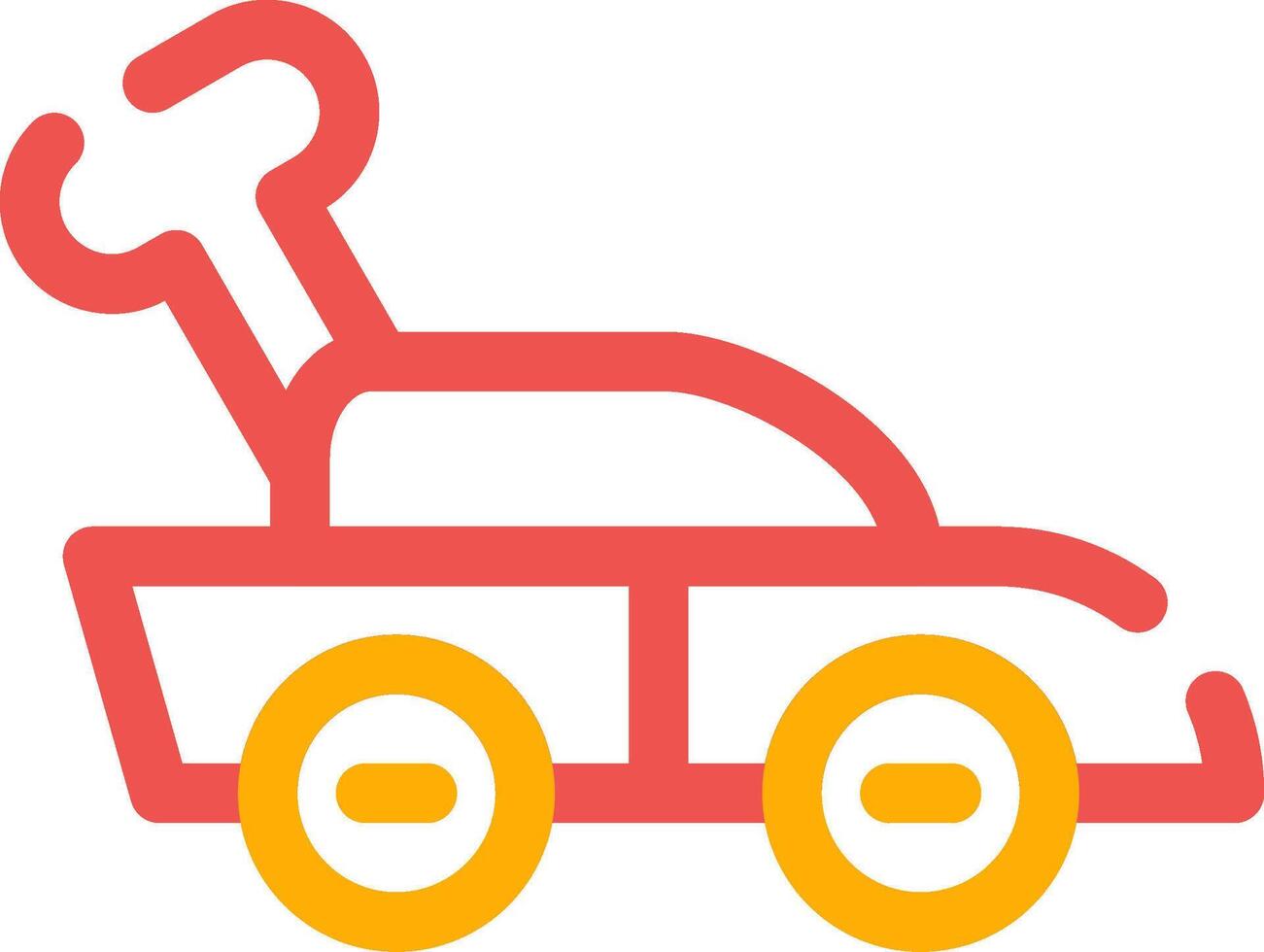 Car Toy Creative Icon Design vector