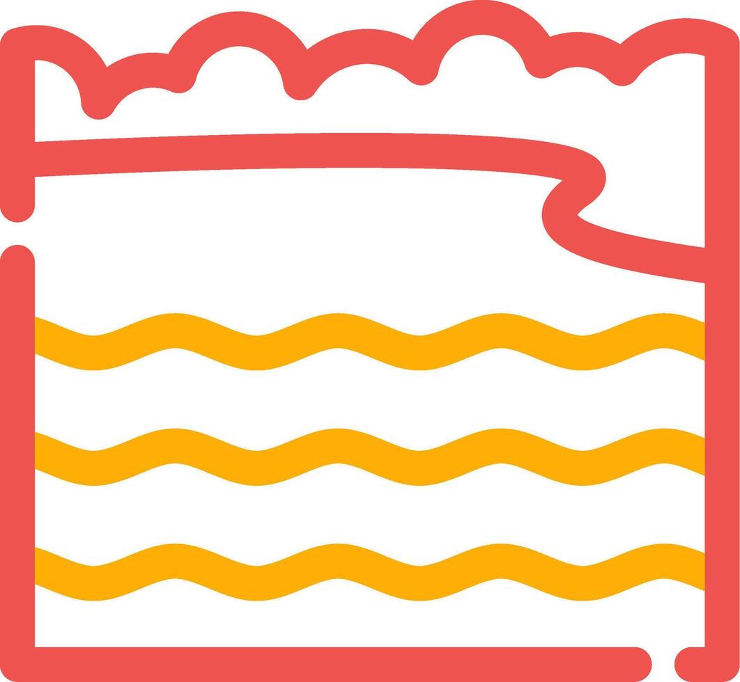 Bay Landscape Creative Icon Design vector