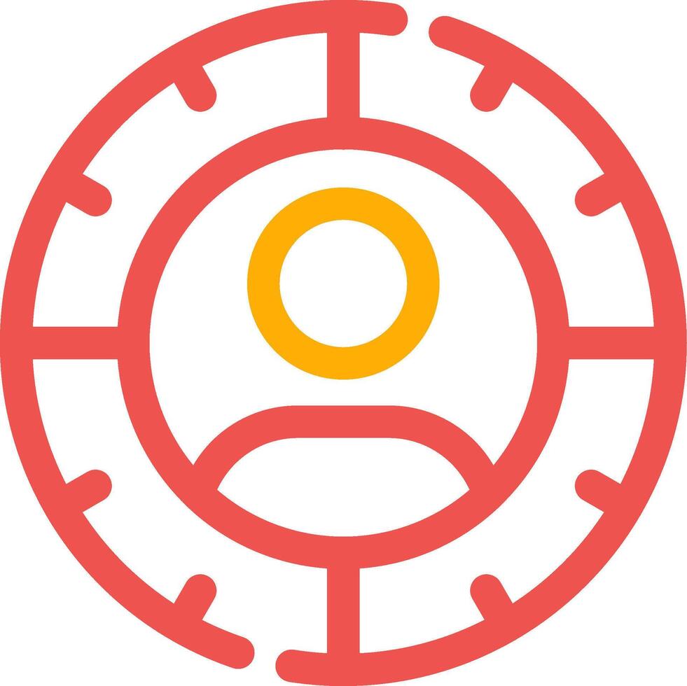 Target Audience Creative Icon Design vector
