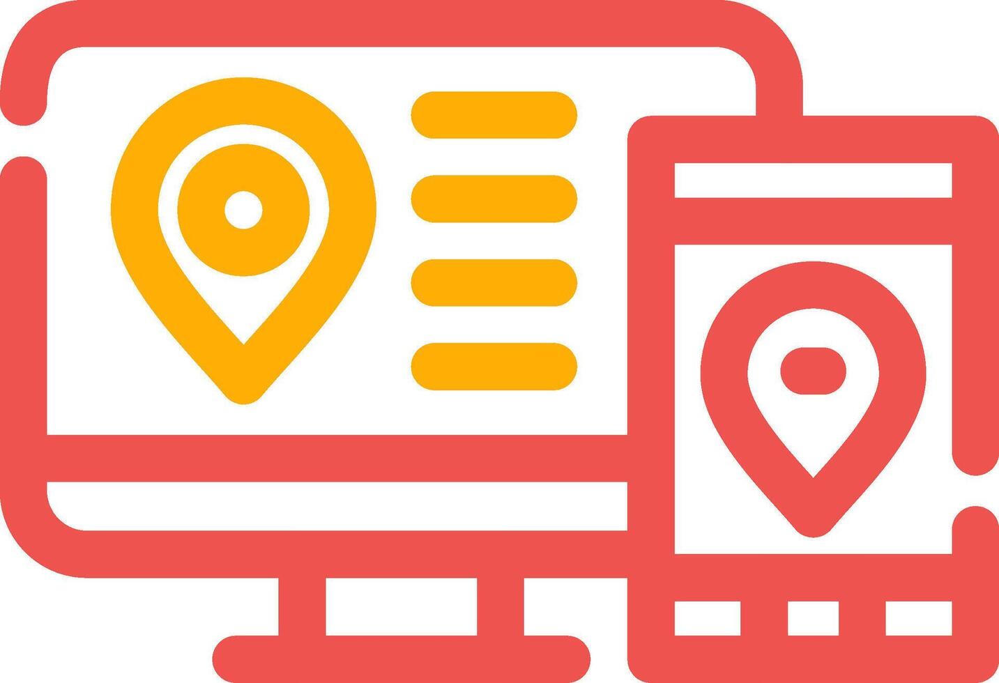 Multi Screen Marketing Creative Icon Design vector