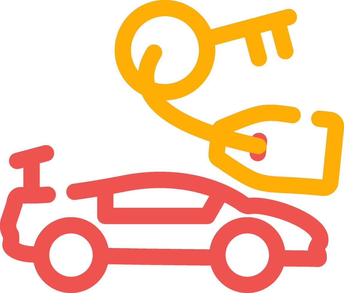 Rent Car Creative Icon Design vector