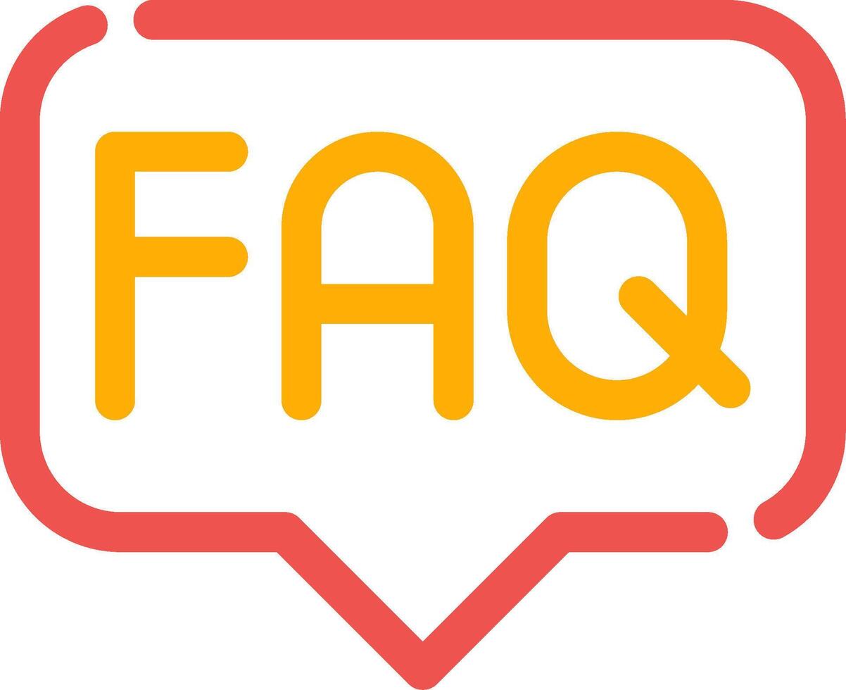 FAQ Creative Icon Design vector
