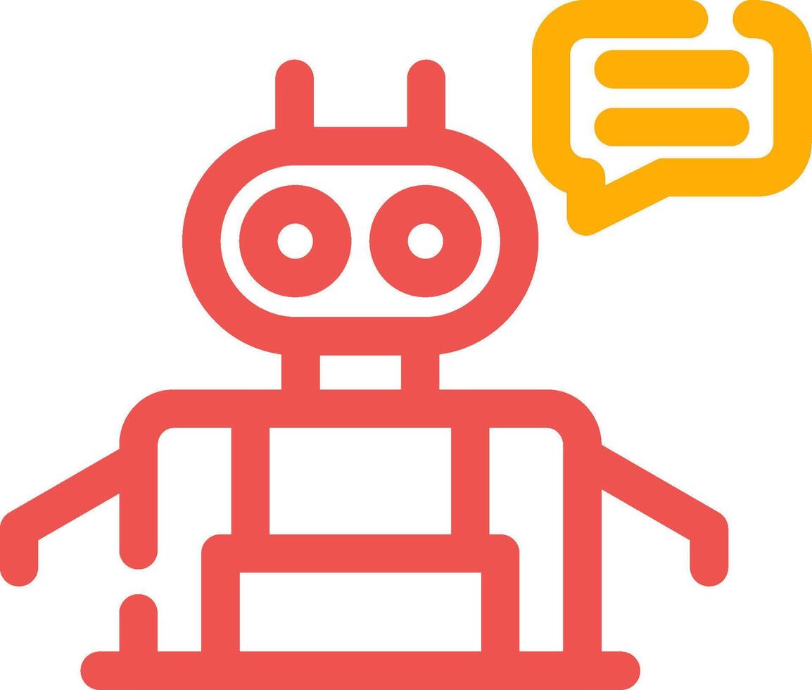 Chatbot Creative Icon Design vector