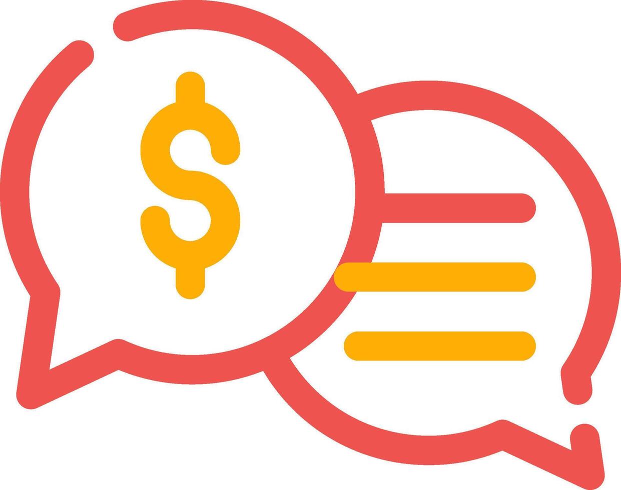 Business Dialog Creative Icon Design vector