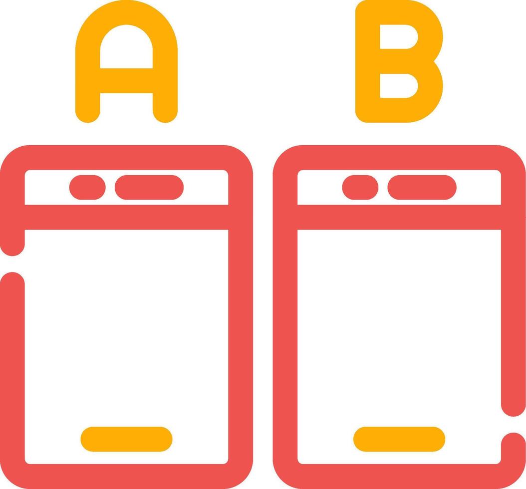 Ab Testing Creative Icon Design vector