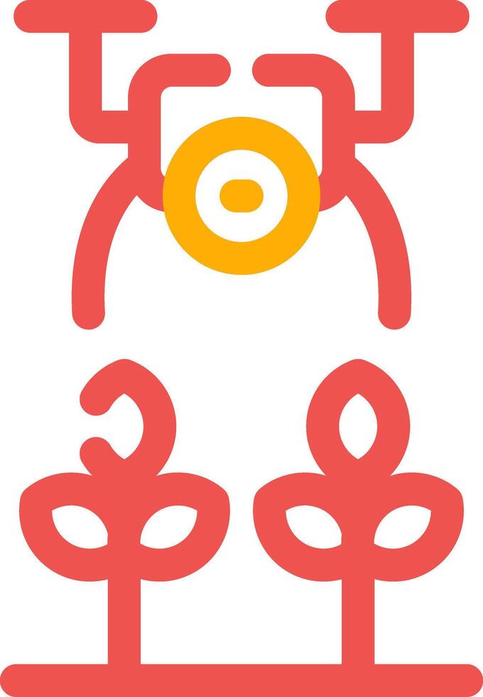 Agricultural Drones Creative Icon Design vector