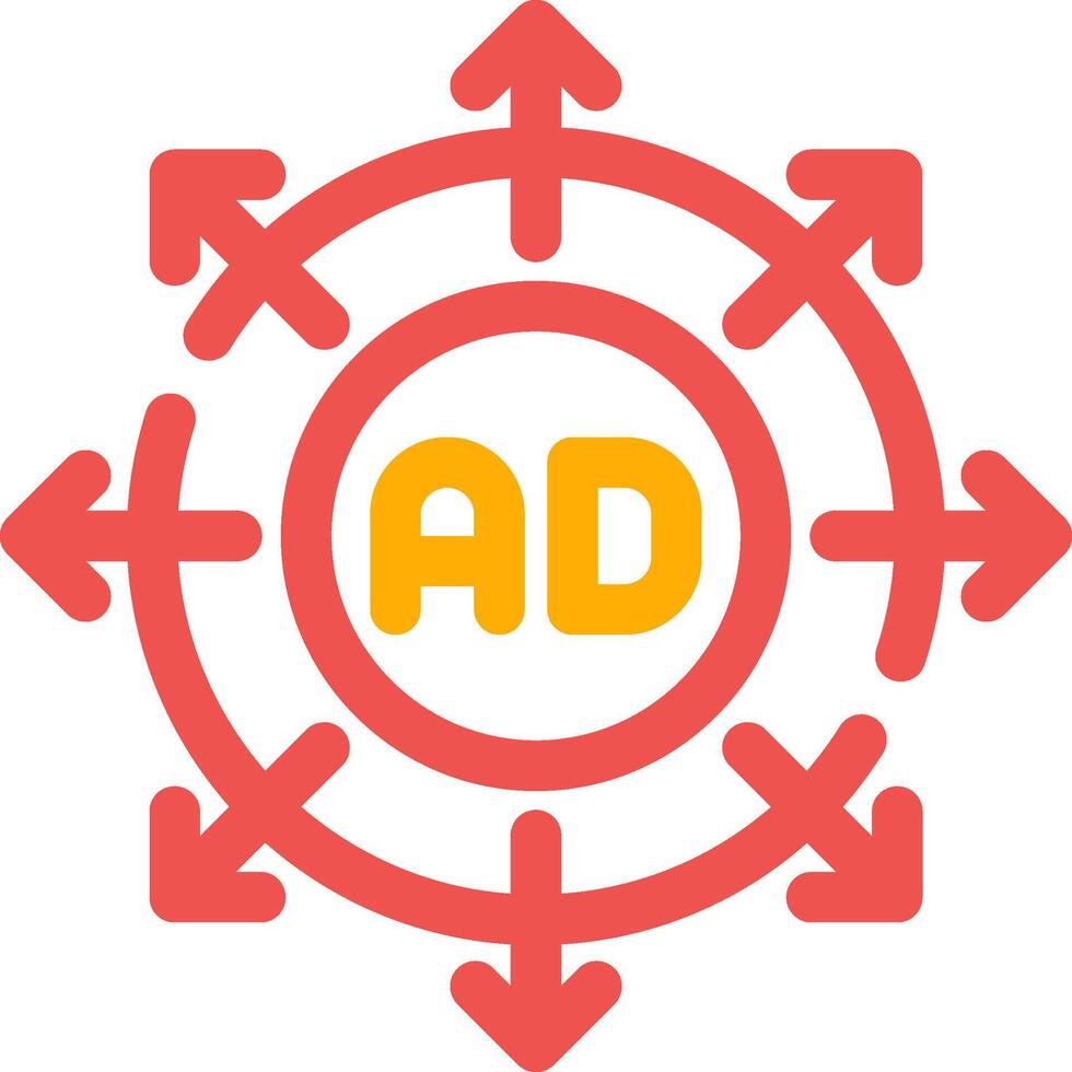 Advertising Submission Creative Icon Design vector