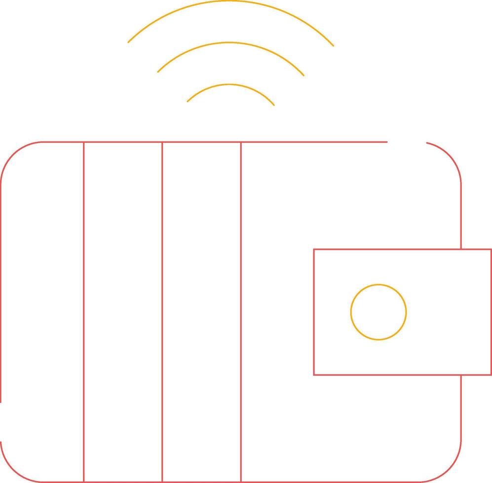 Smart Wallet Creative Icon Design vector