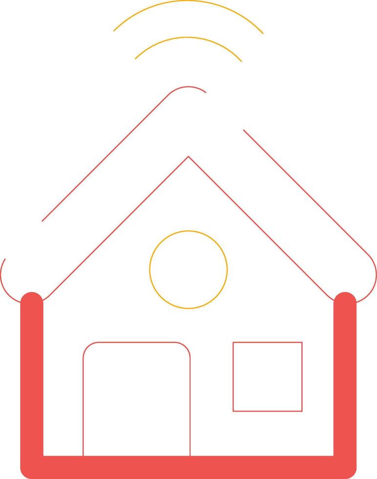 Smart Home Creative Icon Design vector