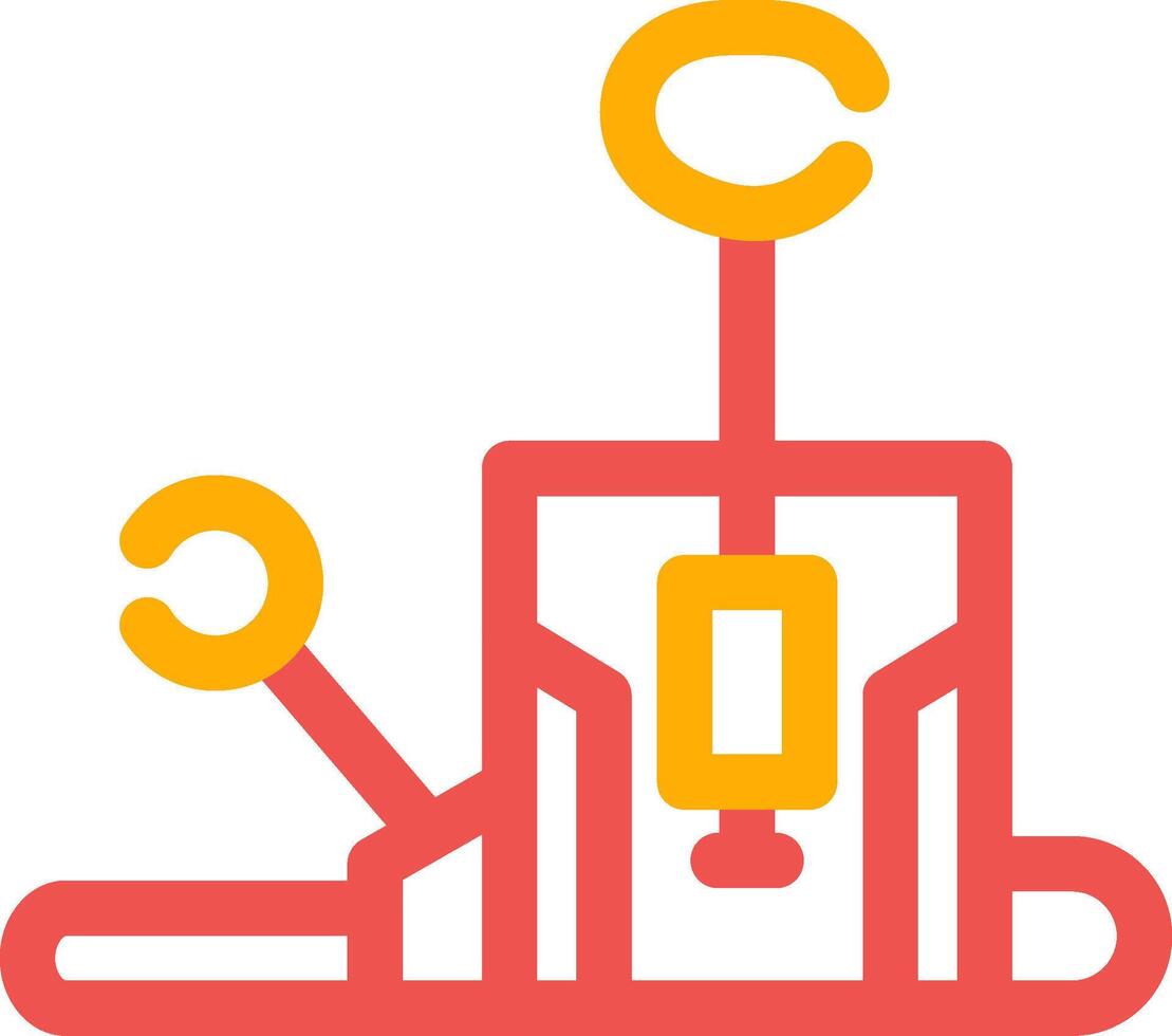 Pilates Chair Creative Icon Design vector