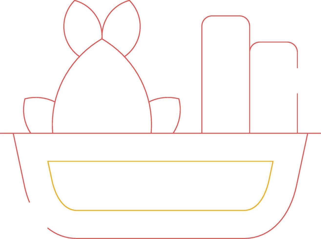 pescado y papas fritas creativo icono diseño vector