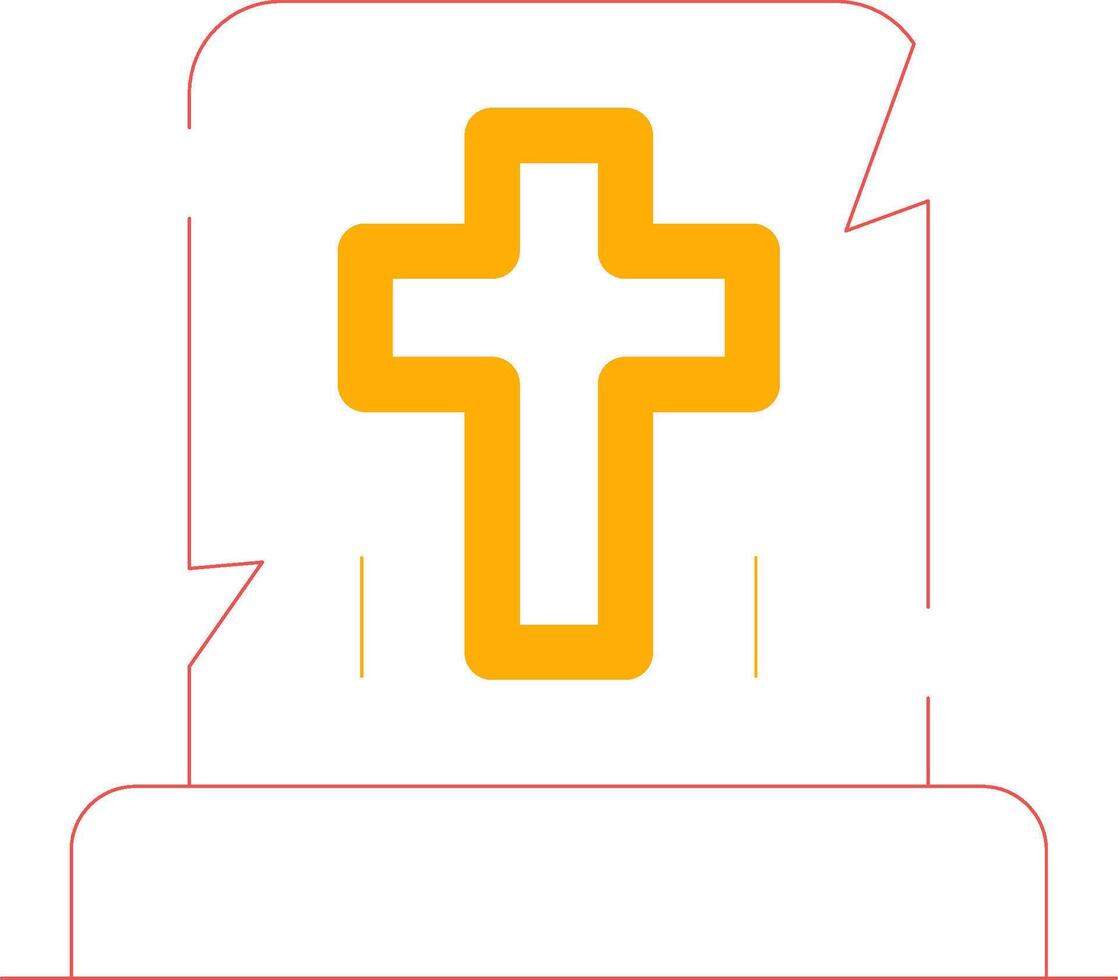 Gravestone Creative Icon Design vector