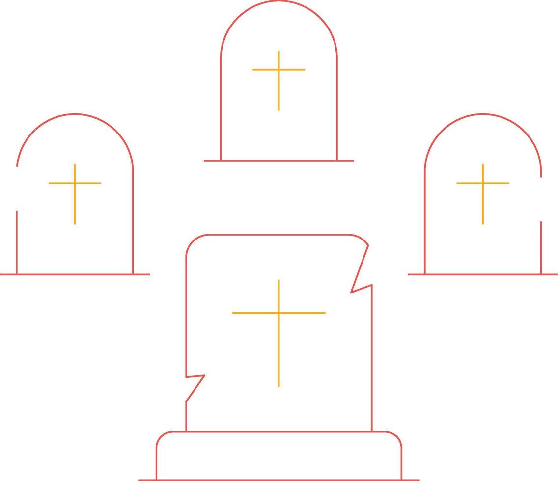 Graveyard Creative Icon Design vector