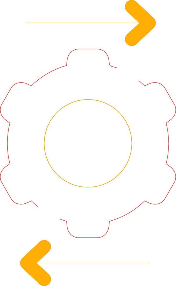 Machine to Machine Creative Icon Design vector