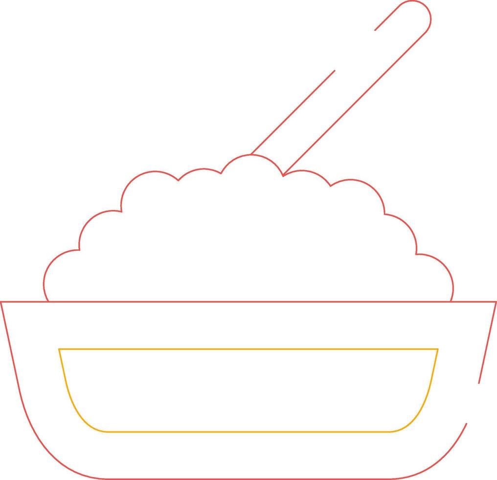 Rice Creative Icon Design vector