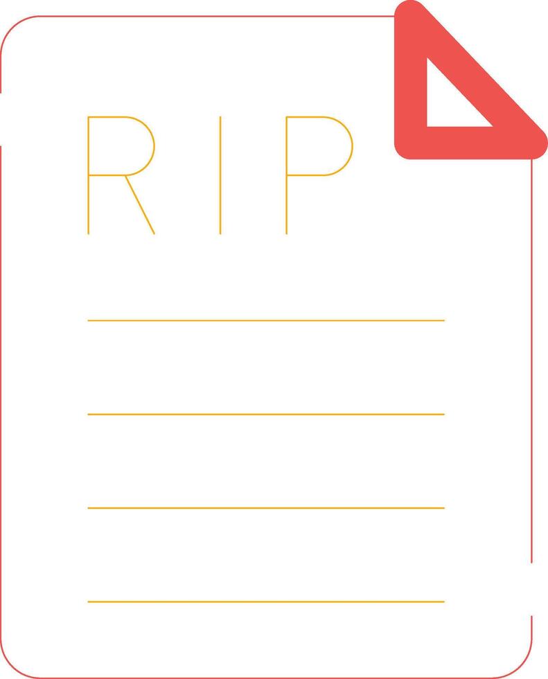 Death Certificate Creative Icon Design vector