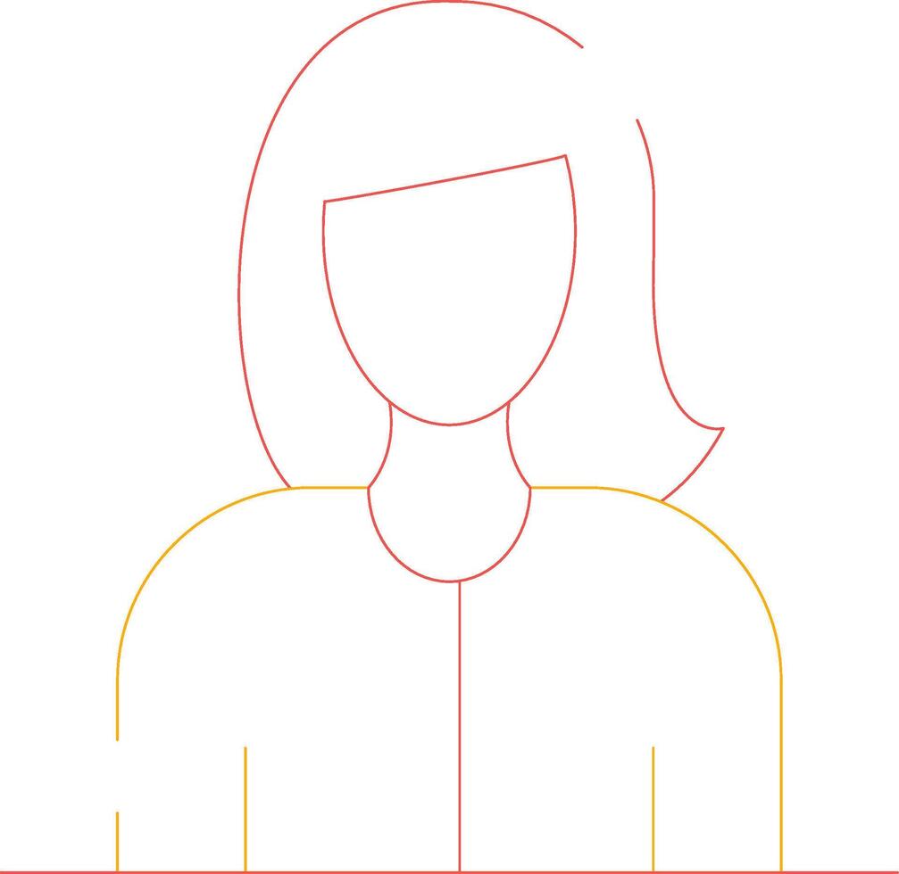 Customer Female Creative Icon Design vector
