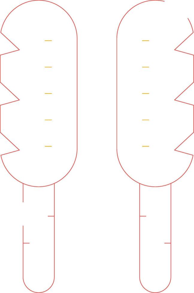 Corn Dog Creative Icon Design vector
