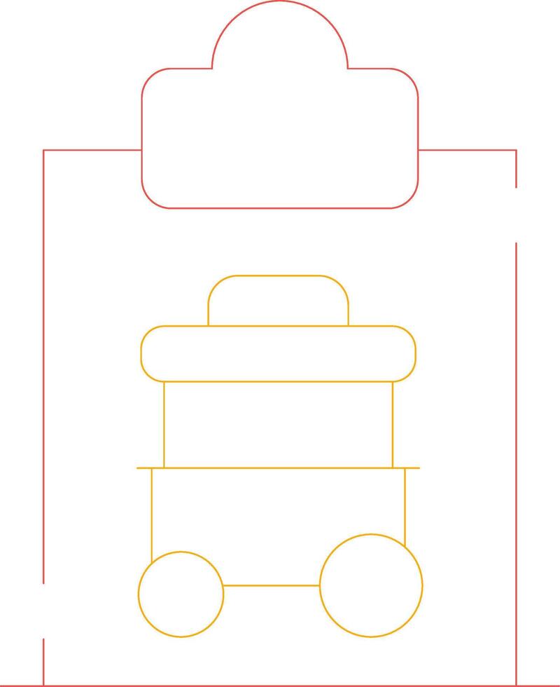 Cart Registration Creative Icon Design vector