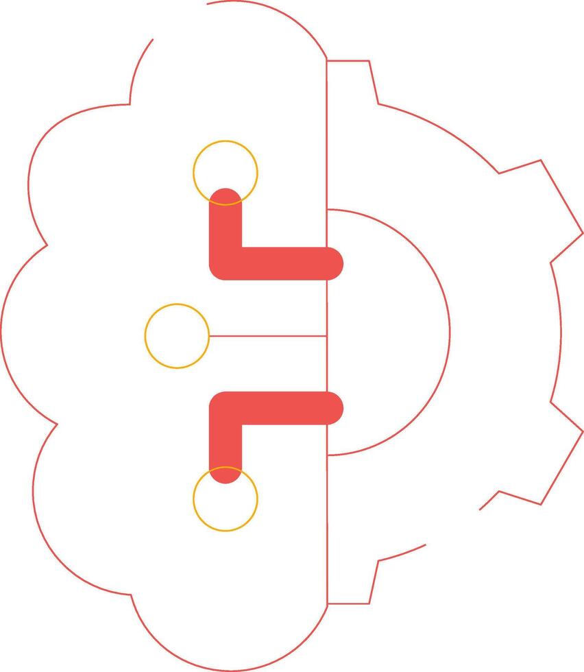Artificial Intelligence Creative Icon Design vector