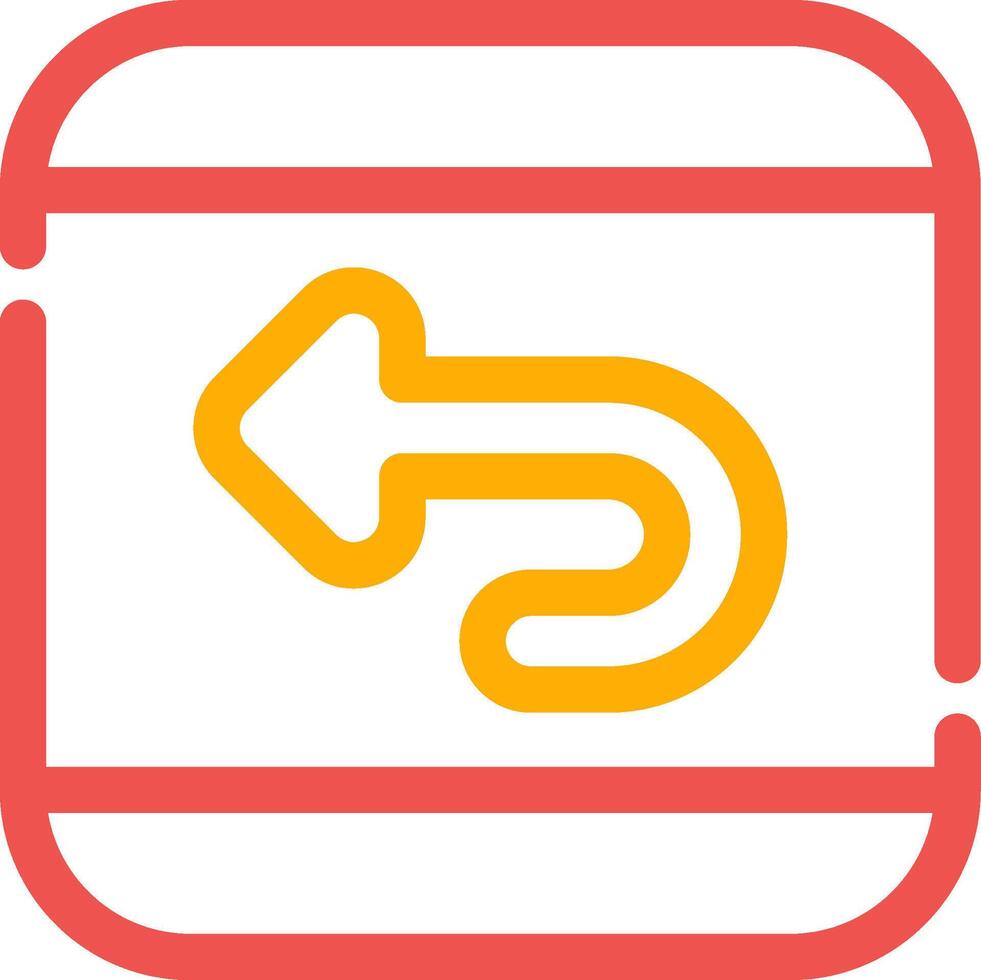 Undo Creative Icon Design vector