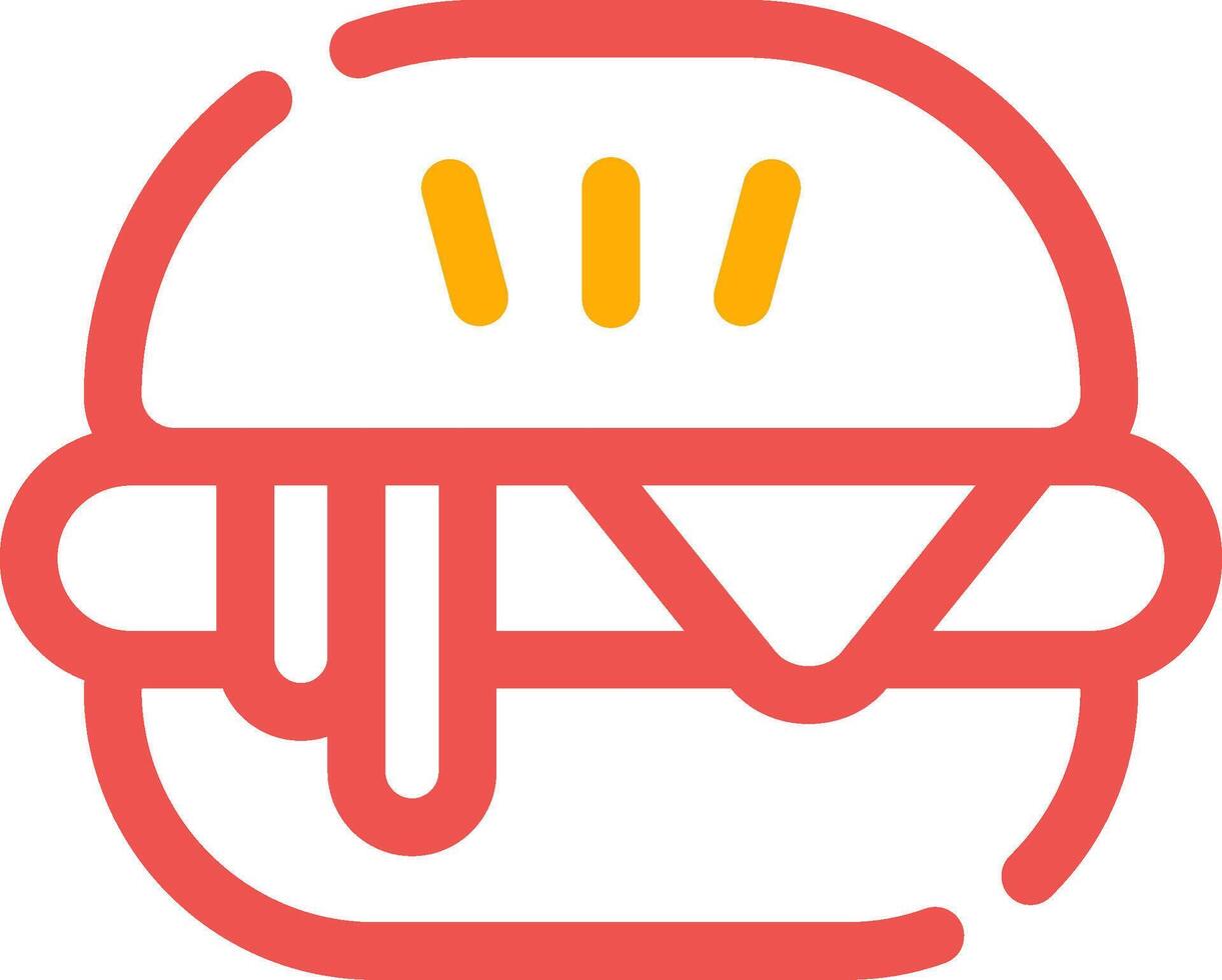 Hamburger Creative Icon Design vector