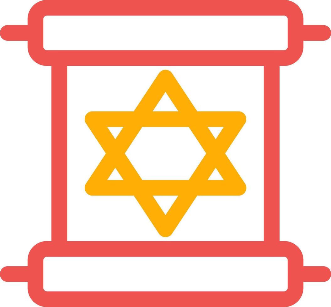 Scroll torah Creative Icon Design vector