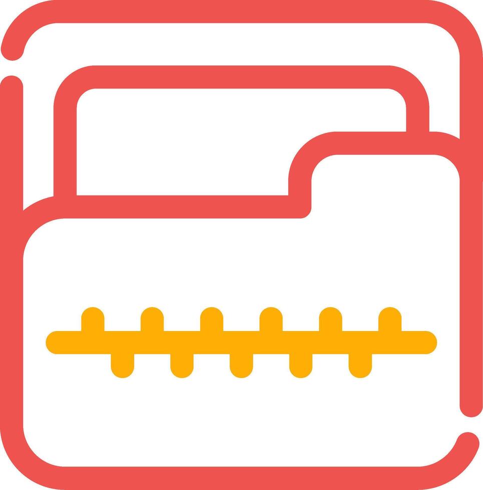 Zip Folder Creative Icon Design vector
