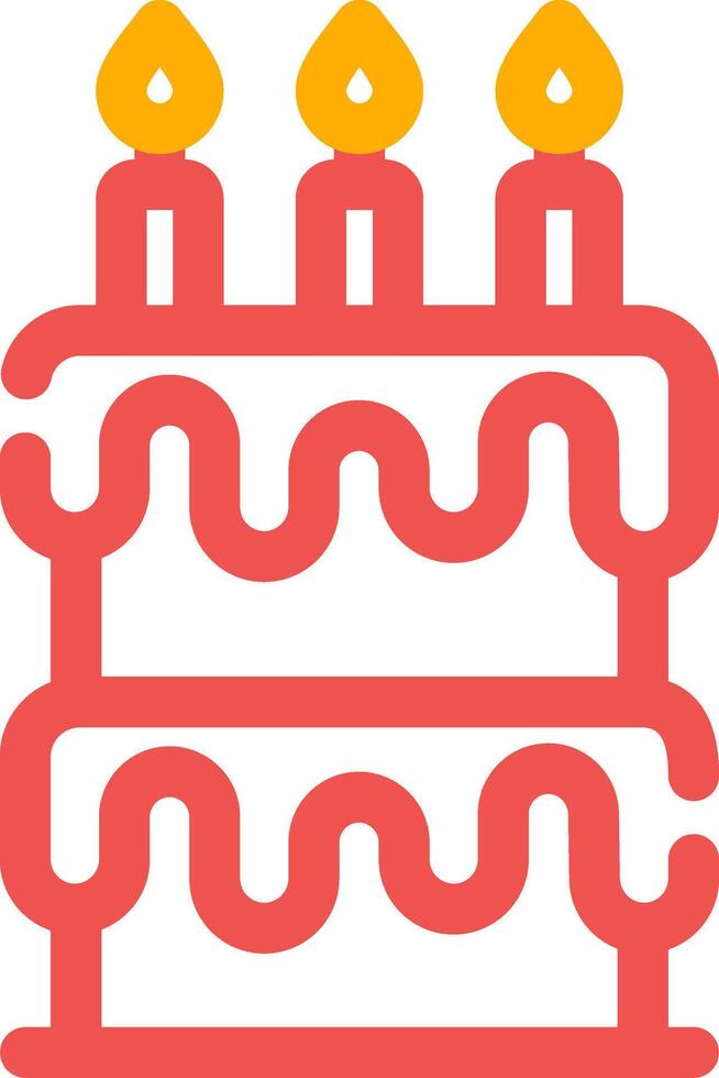 Birthday Cake Creative Icon Design vector