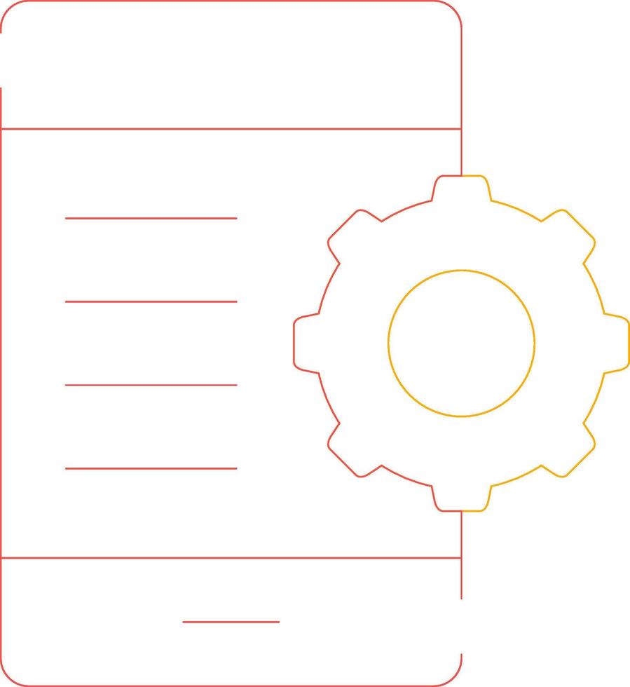 Mobile Setting Creative Icon Design vector