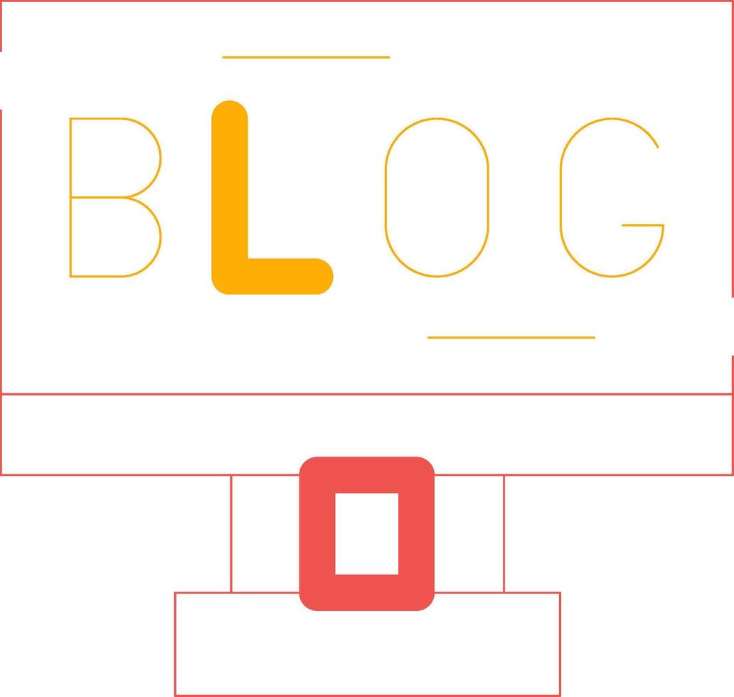 Blogging Creative Icon Design vector