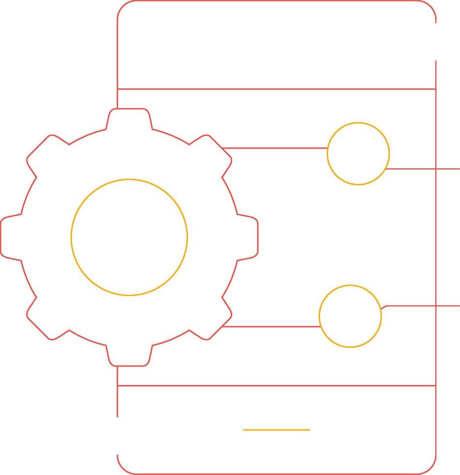 Project Management App Creative Icon Design vector