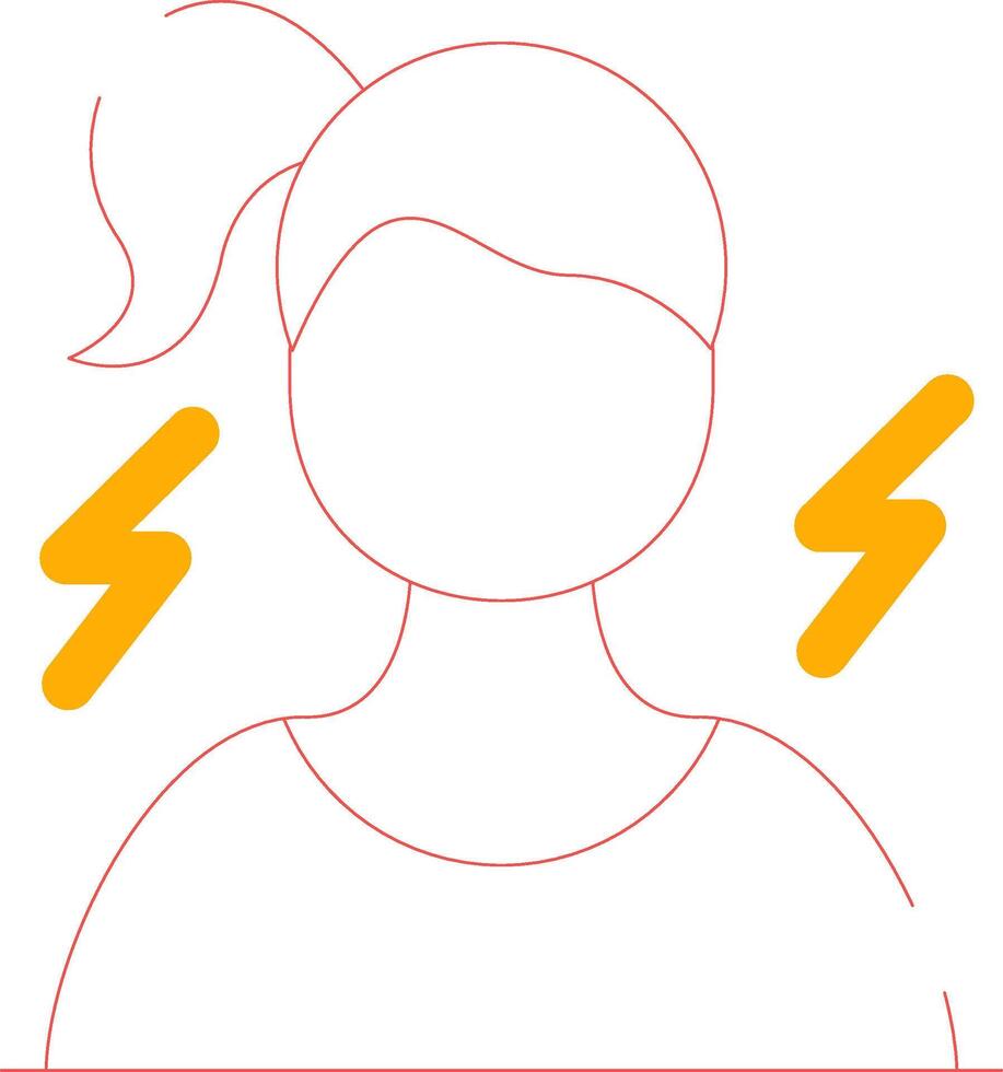 Frustrated Creative Icon Design vector