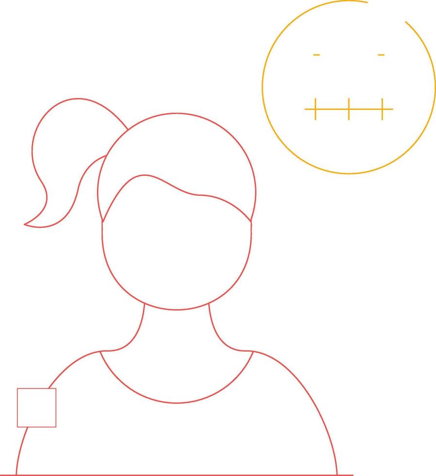 Concerned Creative Icon Design vector