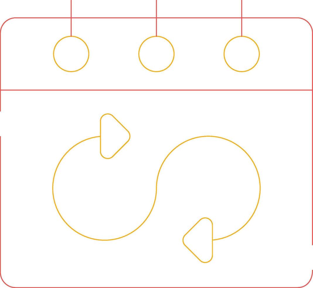 Flexible Schedule Creative Icon Design vector