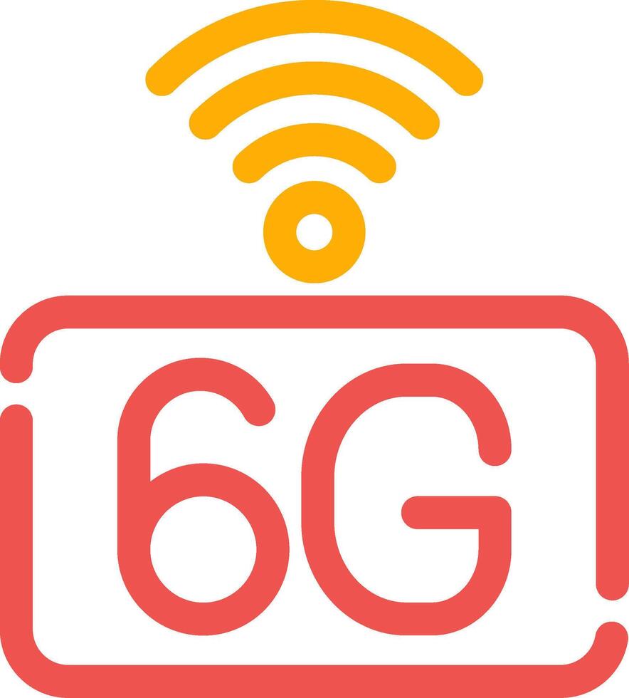 6G Network Creative Icon Design vector
