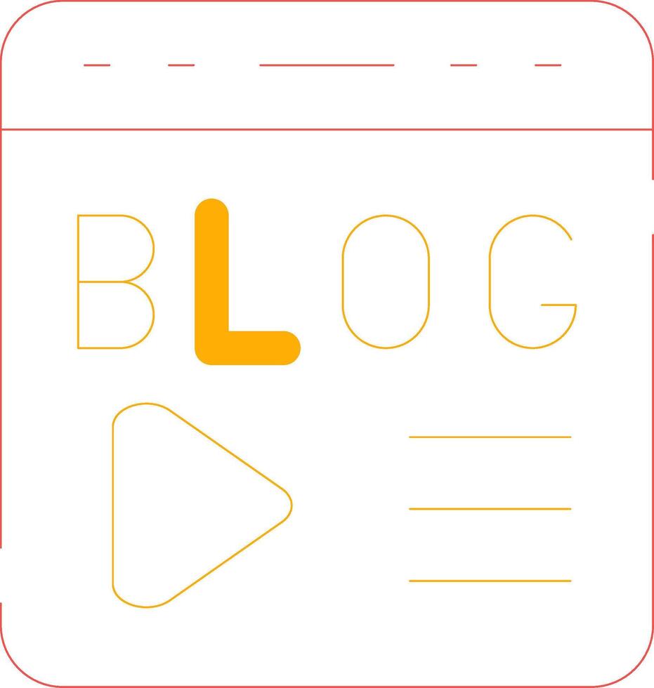 Blogging Creative Icon Design vector