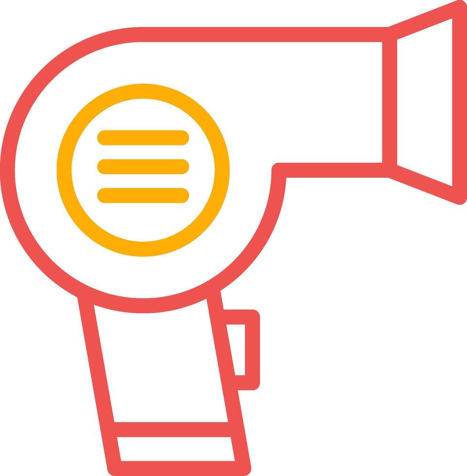 Hair Dryer Creative Icon Design vector