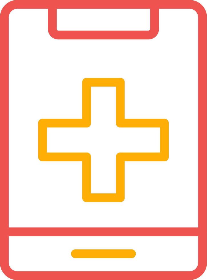 Medical Phone Creative Icon Design vector
