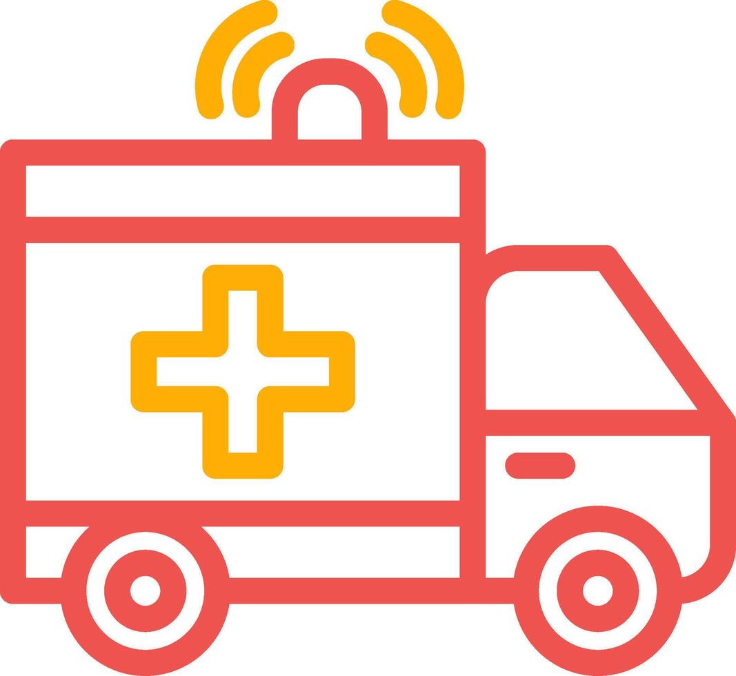 Ambulance Creative Icon Design vector