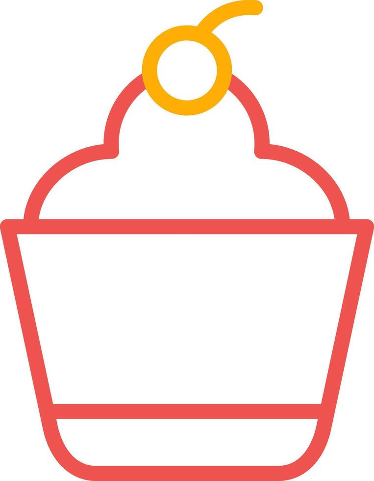 diseño de icono creativo de cupcake vector