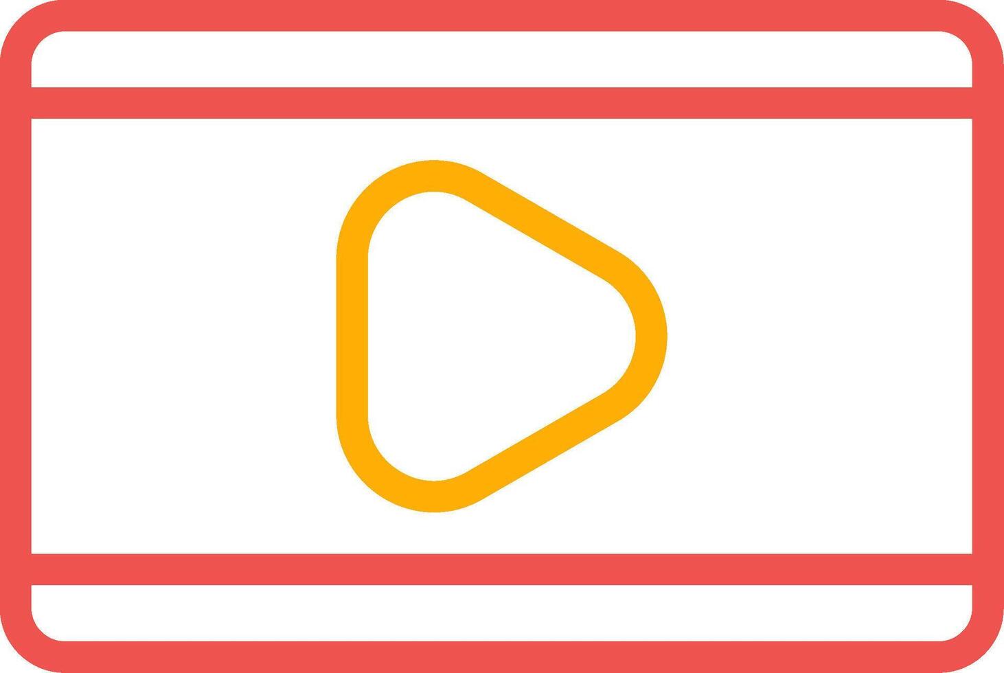Video Play Creative Icon Design vector