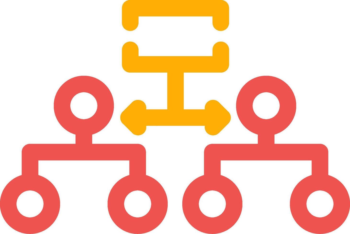 Labeled Hierarchy Creative Icon Design vector