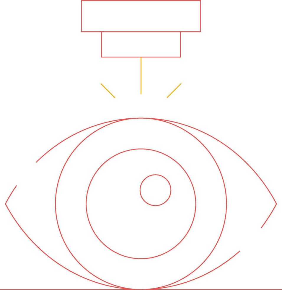 Laser Vision Correction Creative Icon Design vector