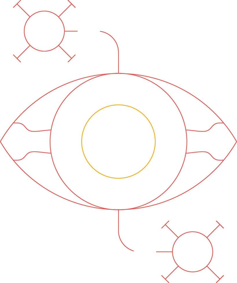 Eye Disease Creative Icon Design vector