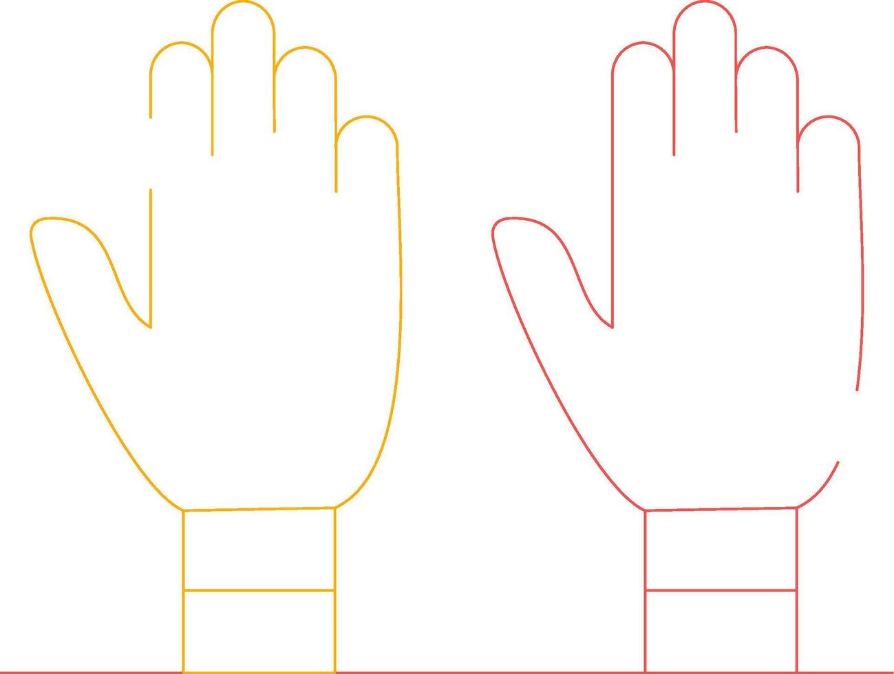 Exam Gloves Creative Icon Design vector
