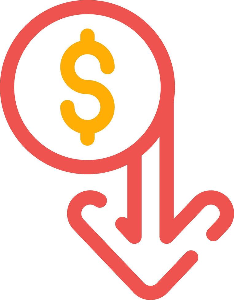 Capitalized Cost Reduction Creative Icon Design vector